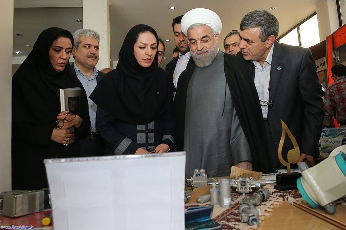 President Rouhani visited ISTT and IRIS IRIS